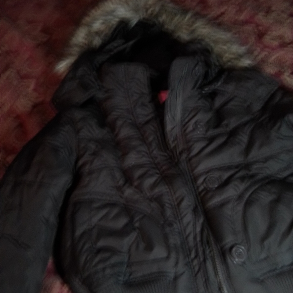 Personal Identity Women's Small Brown Hooded Jacket - Picture 2 of 4